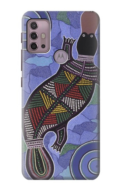 W3387 Platypus Australian Aboriginal Art Hard Case and Leather Flip Case For Motorola Moto G30, G20, G10