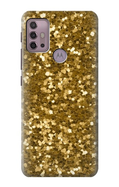 W3388 Gold Glitter Graphic Print Hard Case and Leather Flip Case For Motorola Moto G30, G20, G10