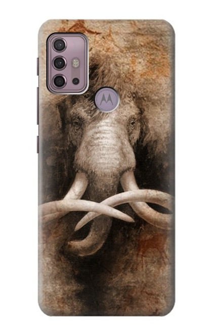 W3427 Mammoth Ancient Cave Art Hard Case and Leather Flip Case For Motorola Moto G30, G20, G10