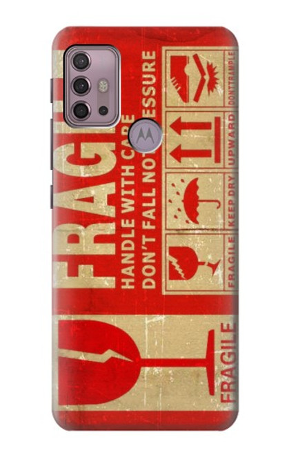 W3552 Vintage Fragile Label Art Hard Case and Leather Flip Case For Motorola Moto G30, G20, G10