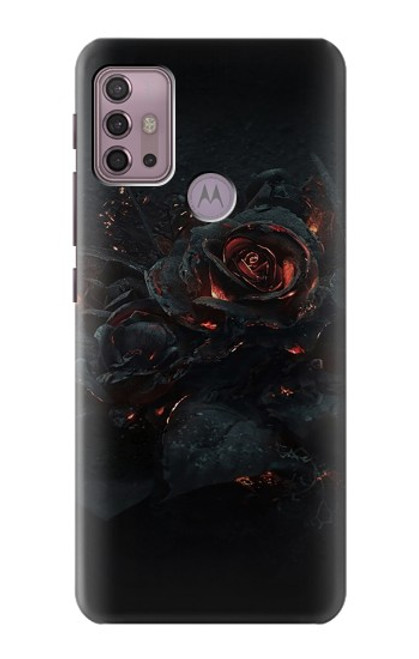 W3672 Burned Rose Hard Case and Leather Flip Case For Motorola Moto G30, G20, G10