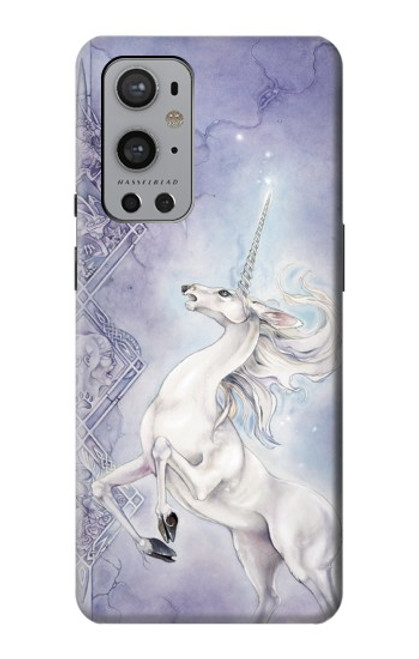 W1134 White Horse Unicorn Hard Case and Leather Flip Case For OnePlus 9 Pro