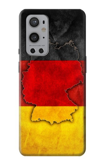 W2935 Germany Flag Map Hard Case and Leather Flip Case For OnePlus 9 Pro