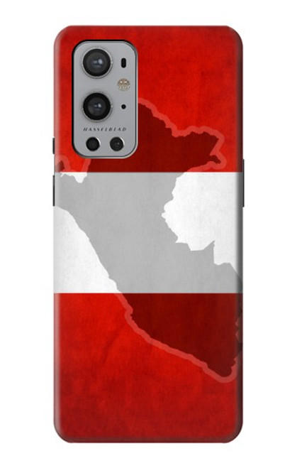 W3018 Peru Flag Hard Case and Leather Flip Case For OnePlus 9 Pro