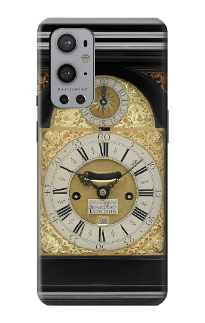 W3144 Antique Bracket Clock Hard Case and Leather Flip Case For OnePlus 9 Pro