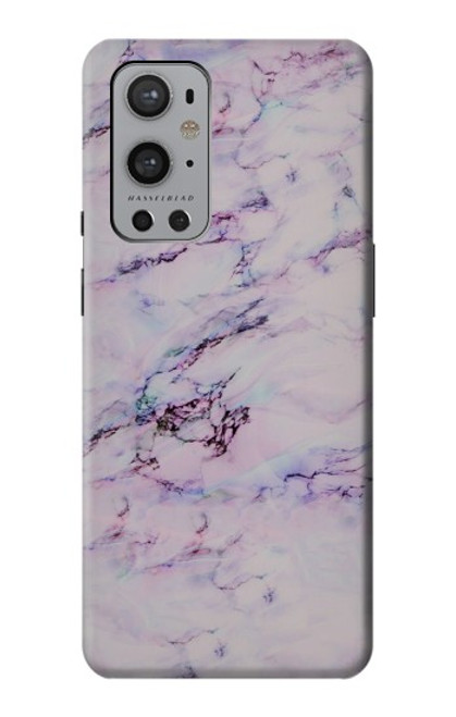 W3215 Seamless Pink Marble Hard Case and Leather Flip Case For OnePlus 9 Pro