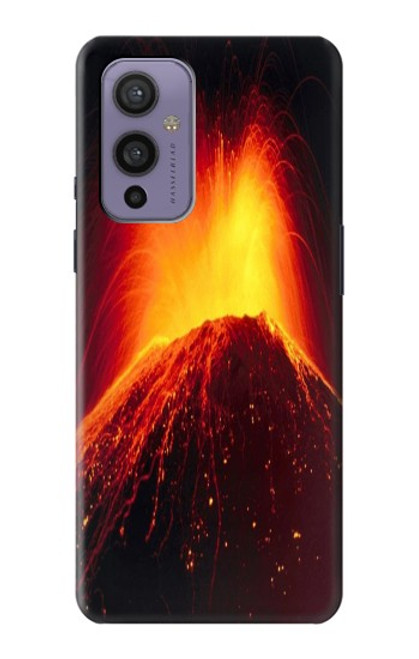 W0745 Volcano Lava Hard Case and Leather Flip Case For OnePlus 9