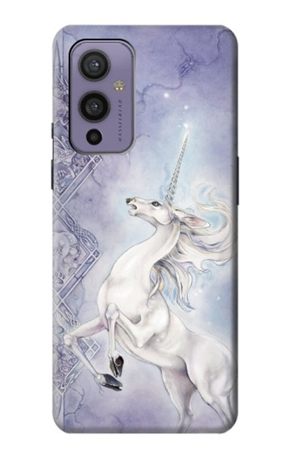 W1134 White Horse Unicorn Hard Case and Leather Flip Case For OnePlus 9