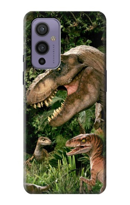 W1452 Trex Raptor Dinosaur Hard Case and Leather Flip Case For OnePlus 9