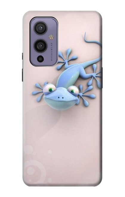 W1631 Funny Gecko Lizard Hard Case and Leather Flip Case For OnePlus 9