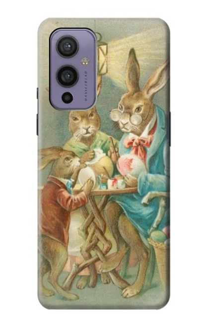 W3164 Easter Rabbit Family Hard Case and Leather Flip Case For OnePlus 9