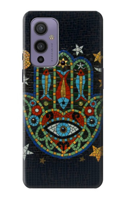 W3175 Hamsa Hand Mosaics Hard Case and Leather Flip Case For OnePlus 9