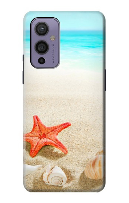 W3212 Sea Shells Starfish Beach Hard Case and Leather Flip Case For OnePlus 9