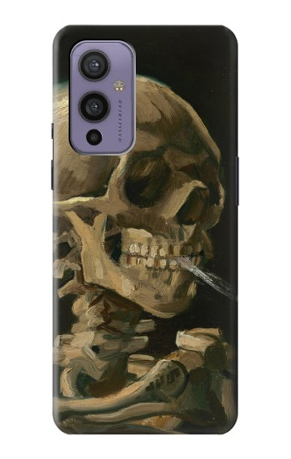 W3358 Vincent Van Gogh Skeleton Cigarette Hard Case and Leather Flip Case For OnePlus 9