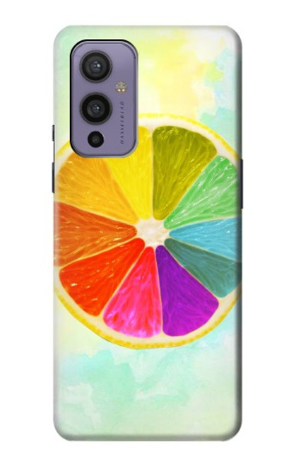 W3493 Colorful Lemon Hard Case and Leather Flip Case For OnePlus 9