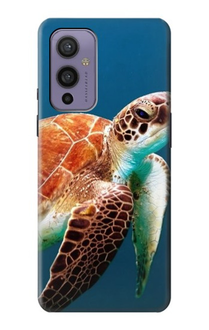 W3497 Green Sea Turtle Hard Case and Leather Flip Case For OnePlus 9