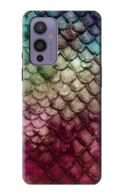 W3539 Mermaid Fish Scale Hard Case and Leather Flip Case For OnePlus 9