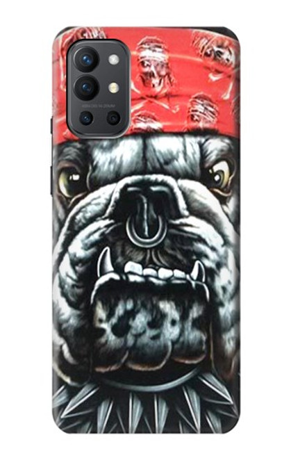 W0100 Bulldog American Football Hard Case and Leather Flip Case For OnePlus 9R