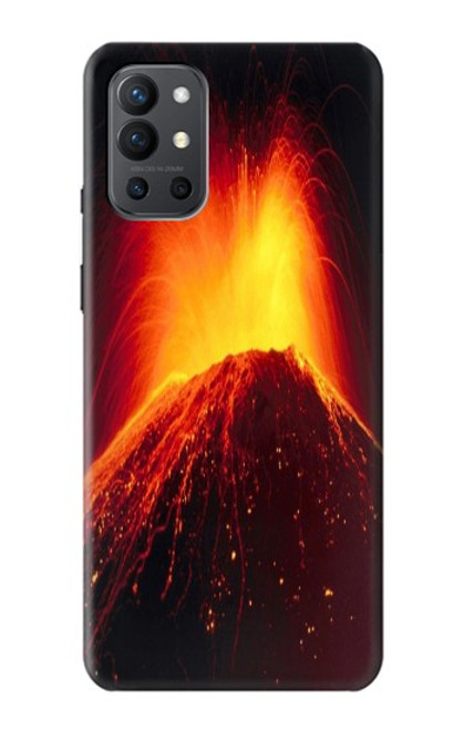 W0745 Volcano Lava Hard Case and Leather Flip Case For OnePlus 9R