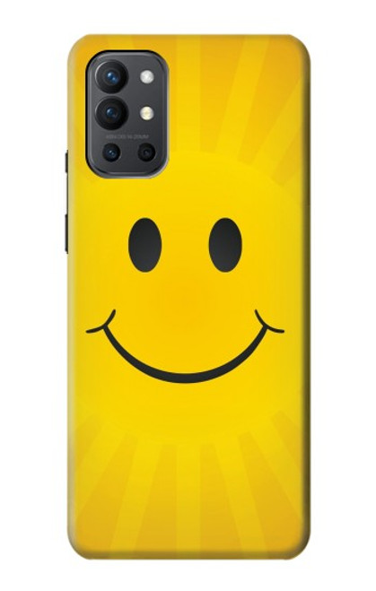 W1146 Yellow Sun Smile Hard Case and Leather Flip Case For OnePlus 9R