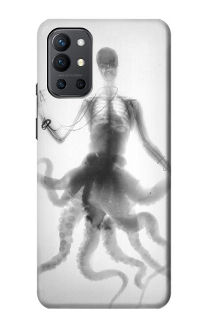 W1432 Skull Octopus X-ray Hard Case and Leather Flip Case For OnePlus 9R