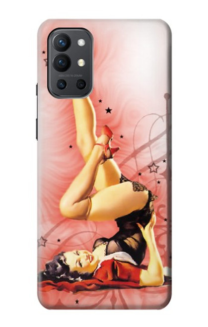 W1669 Pinup Girl Vintage Hard Case and Leather Flip Case For OnePlus 9R