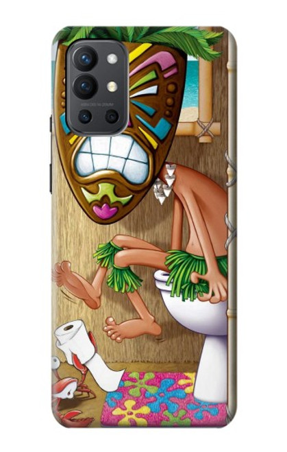 W1702 Tiki Man Toilet Hard Case and Leather Flip Case For OnePlus 9R