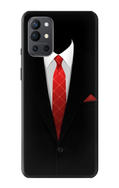 W1805 Black Suit Hard Case and Leather Flip Case For OnePlus 9R