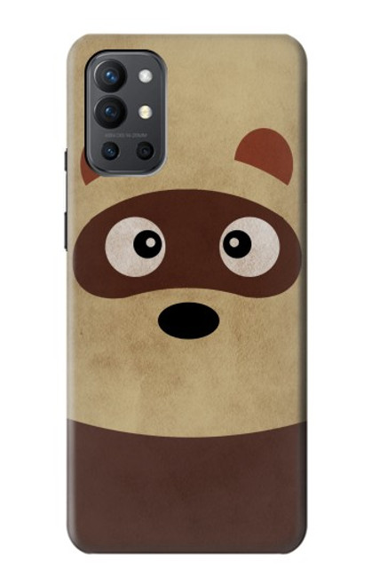 W2825 Cute Cartoon Raccoon Hard Case and Leather Flip Case For OnePlus 9R