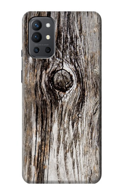 W2844 Old Wood Bark Graphic Hard Case and Leather Flip Case For OnePlus 9R