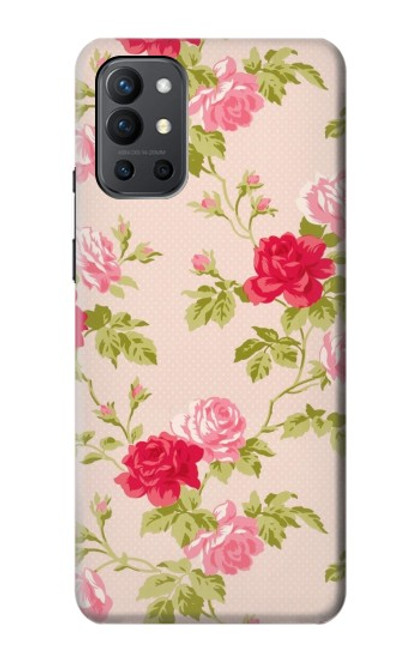 W3037 Pretty Rose Cottage Flora Hard Case and Leather Flip Case For OnePlus 9R