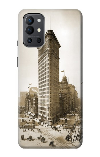 W3046 Old New York Flatiron Building Hard Case and Leather Flip Case For OnePlus 9R