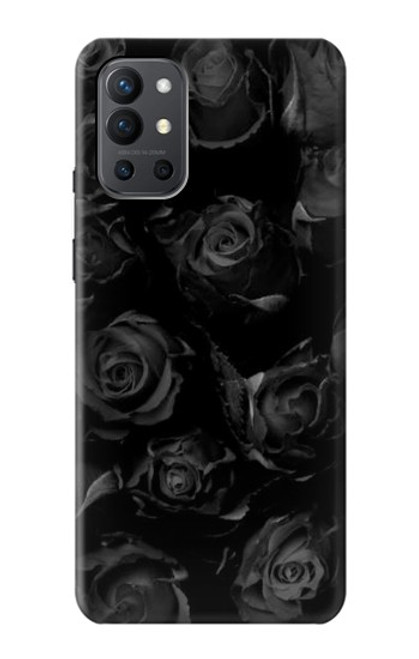 W3153 Black Roses Hard Case and Leather Flip Case For OnePlus 9R