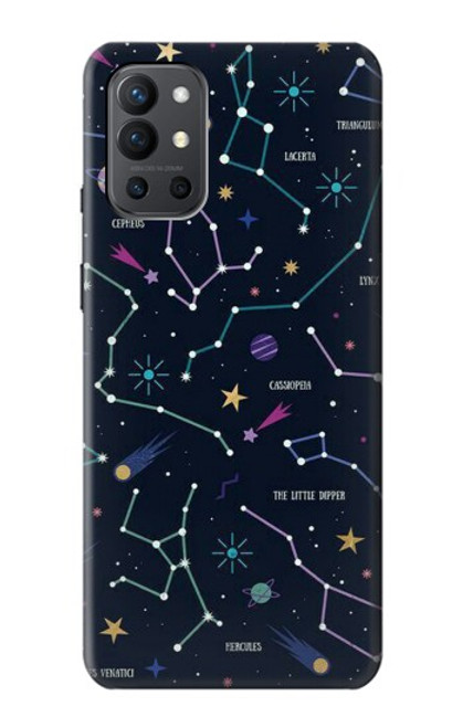 W3220 Star Map Zodiac Constellations Hard Case and Leather Flip Case For OnePlus 9R