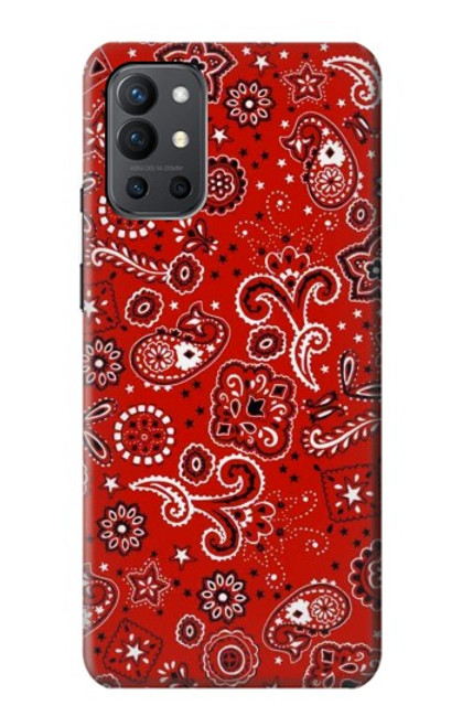 W3354 Red Classic Bandana Hard Case and Leather Flip Case For OnePlus 9R