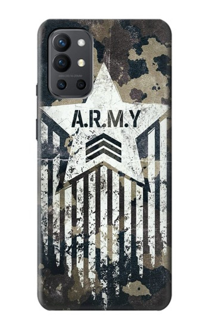 W3666 Army Camo Camouflage Hard Case and Leather Flip Case For OnePlus 9R