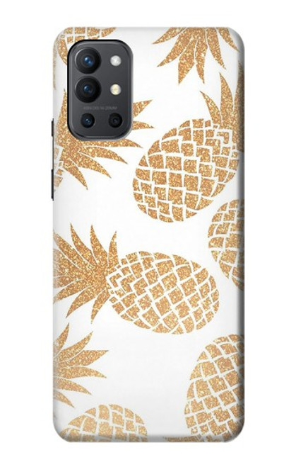 W3718 Seamless Pineapple Hard Case and Leather Flip Case For OnePlus 9R