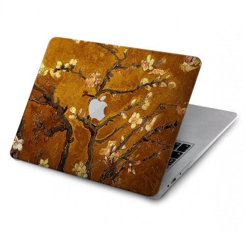 W2663 Yellow Blossoming Almond Tree Van Gogh Hard Case Cover For MacBook Air 13″ - A1369, A1466