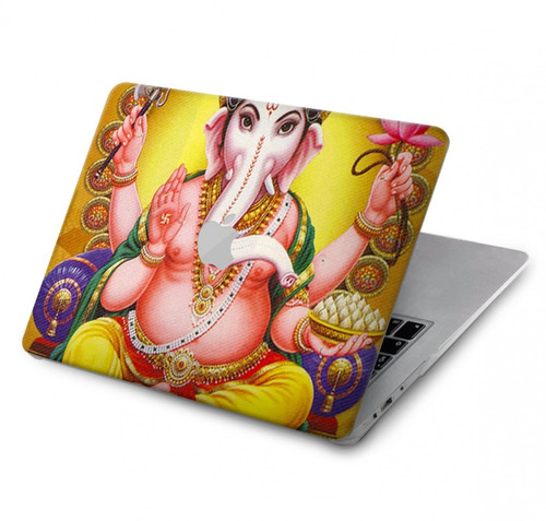 W0896 Lord Ganesh Hindu God Hard Case Cover For MacBook Air 13″ - A1932, A2179, A2337