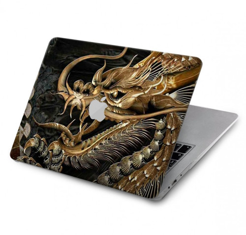 W0426 Gold Dragon Hard Case Cover For MacBook Pro Retina 13″ - A1425, A1502