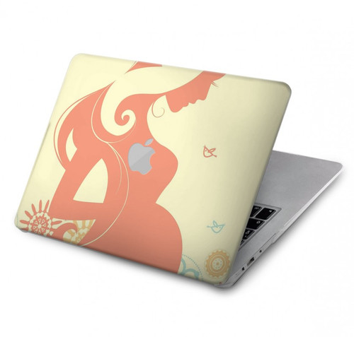 W0815 Pregnant Art Hard Case Cover For MacBook Pro 13″ - A1706, A1708, A1989, A2159, A2289, A2251, A2338