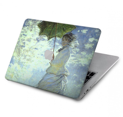 W2415 Claude Monet Woman with a Parasol Hard Case Cover For MacBook Pro 13″ - A1706, A1708, A1989, A2159, A2289, A2251, A2338