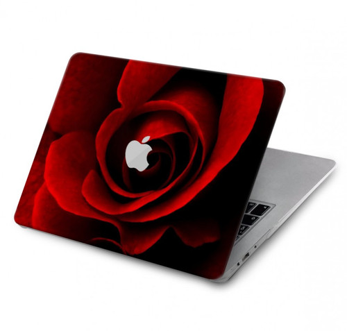 W2898 Red Rose Hard Case Cover For MacBook Pro 13″ - A1706, A1708, A1989, A2159, A2289, A2251, A2338