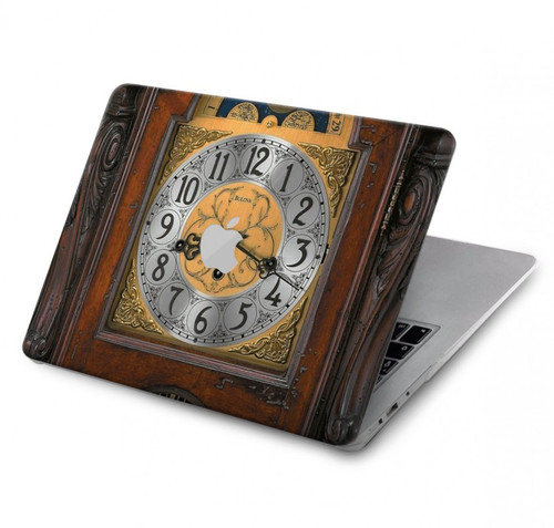 W3173 Grandfather Clock Antique Wall Clock Hard Case Cover For MacBook Pro 13″ - A1706, A1708, A1989, A2159, A2289, A2251, A2338