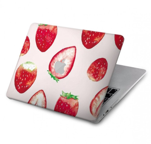 W3481 Strawberry Hard Case Cover For MacBook Pro 13″ - A1706, A1708, A1989, A2159, A2289, A2251, A2338