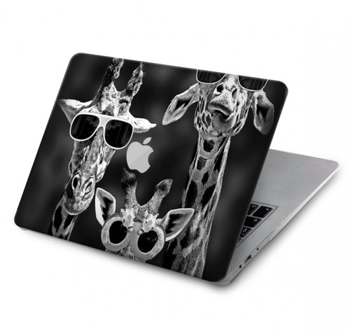 W2327 Giraffes With Sunglasses Hard Case Cover For MacBook Pro 15″ - A1707, A1990