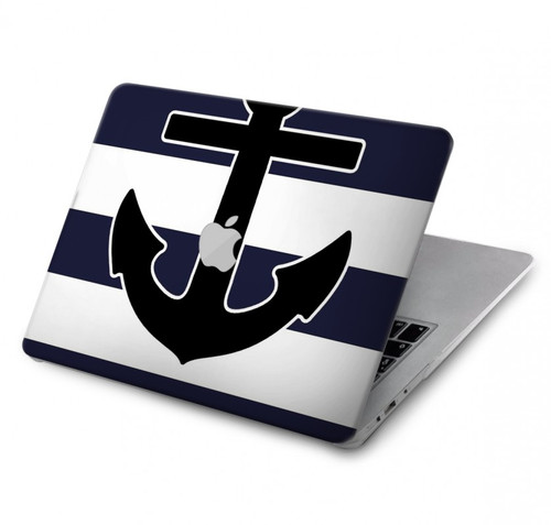 W2758 Anchor Navy Hard Case Cover For MacBook Pro 15″ - A1707, A1990