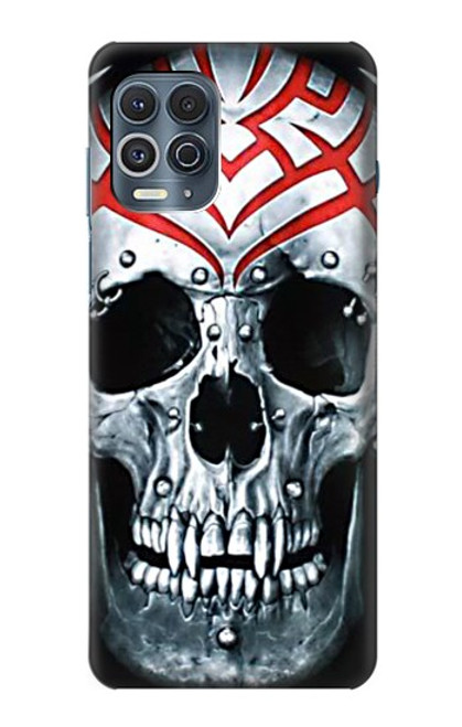 W0223 Vampire Skull Tattoo Hard Case and Leather Flip Case For Motorola Edge S