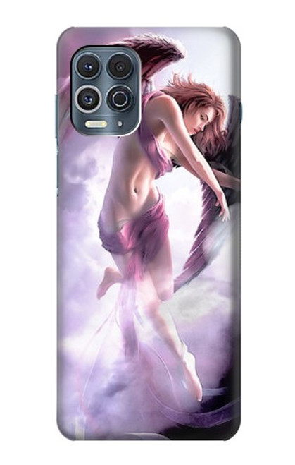 W0407 Fantasy Angel Hard Case and Leather Flip Case For Motorola Edge S