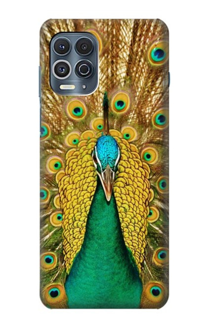 W0513 Peacock Hard Case and Leather Flip Case For Motorola Edge S